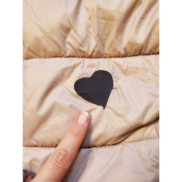 OLD NAVY Vest Women Large Pink Puffer Fleece Lined Winter Zip Pockets Cozy FLAW - Picture 3 of 5